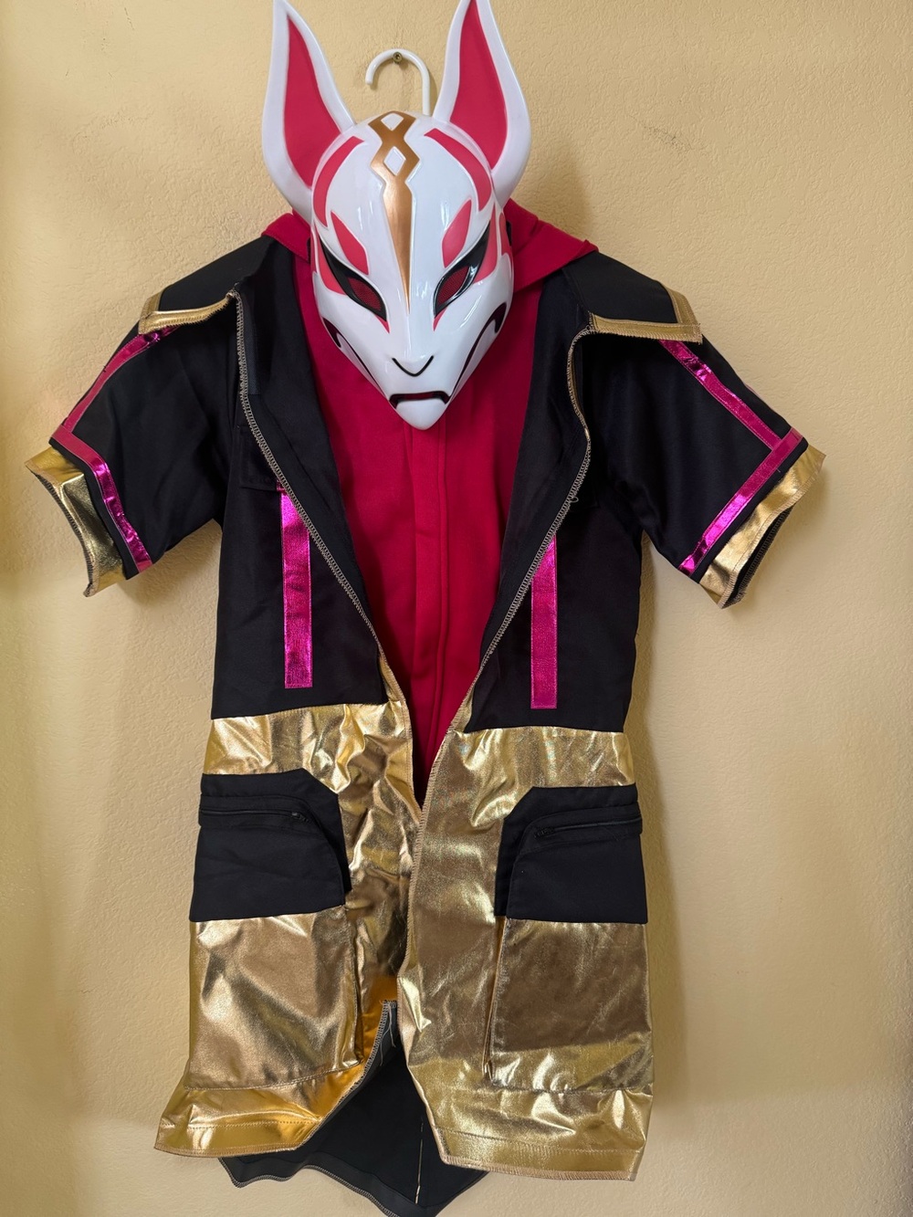 Fortnite Boys Drift Costume - Coat and Mask Size XL